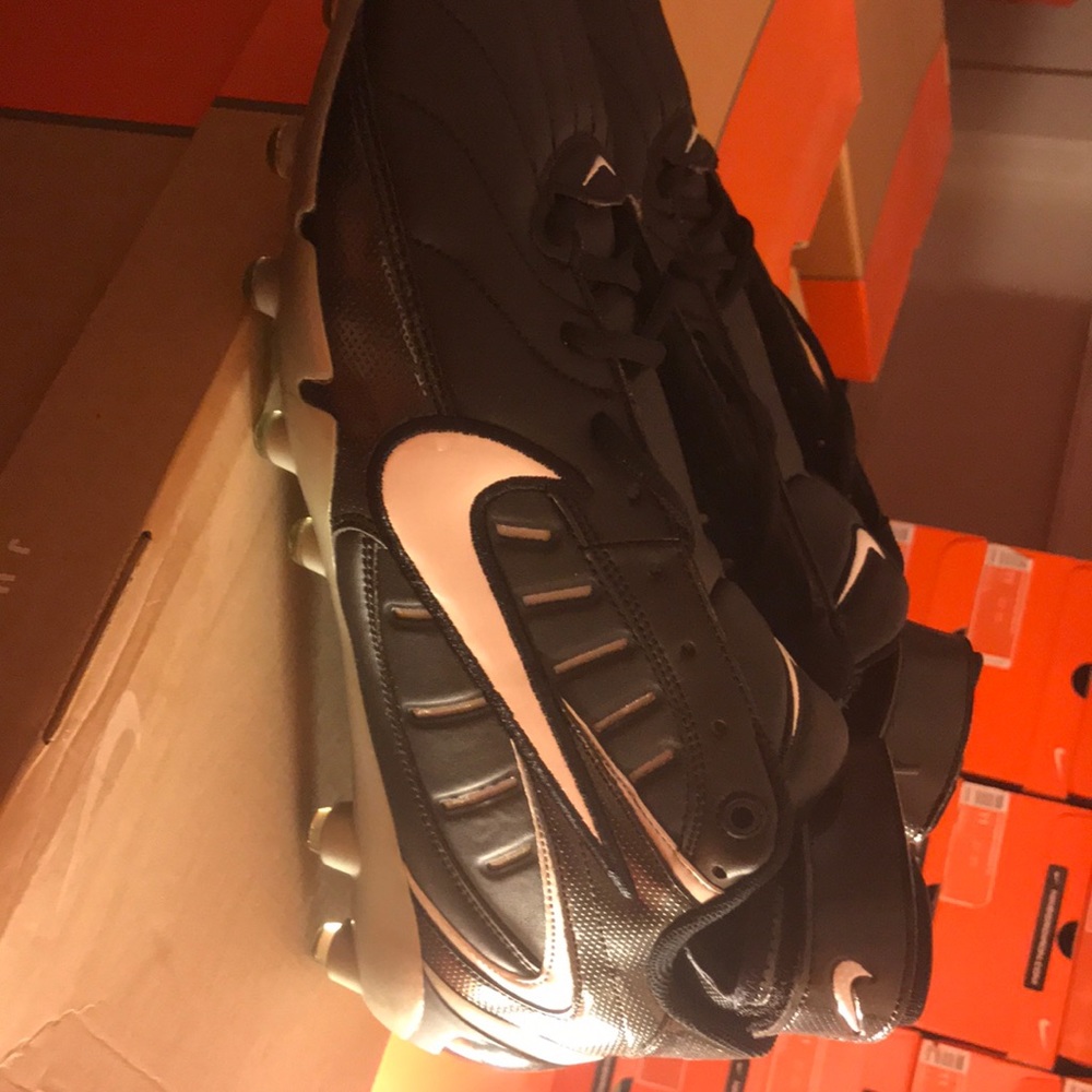 New in box Nike air zoom super bad football cleats black white mens 313406 011 - Picture 3 of 6